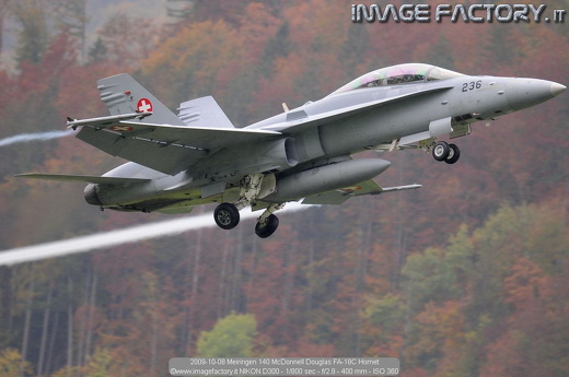 2009-10-08 Meiringen 140 McDonnell Douglas FA-18C Hornet